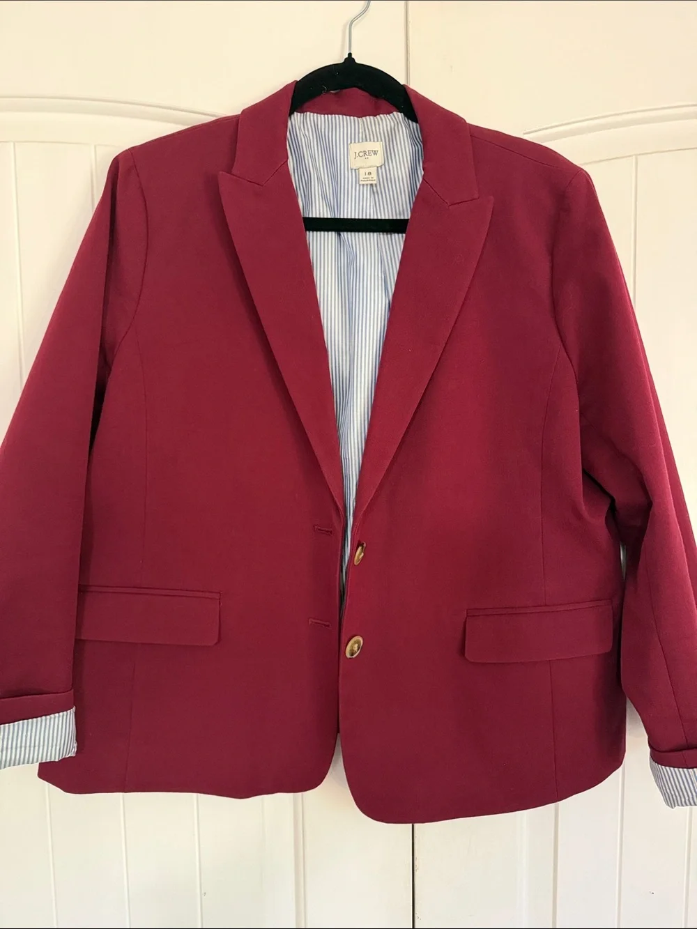 J. Crew Men's Wine-Red Blazer